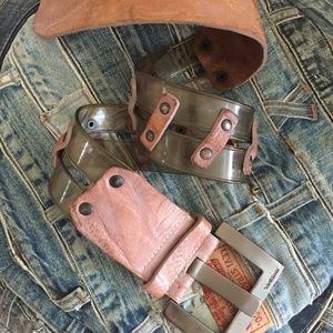 Diesel  leather belt vintage  sz S